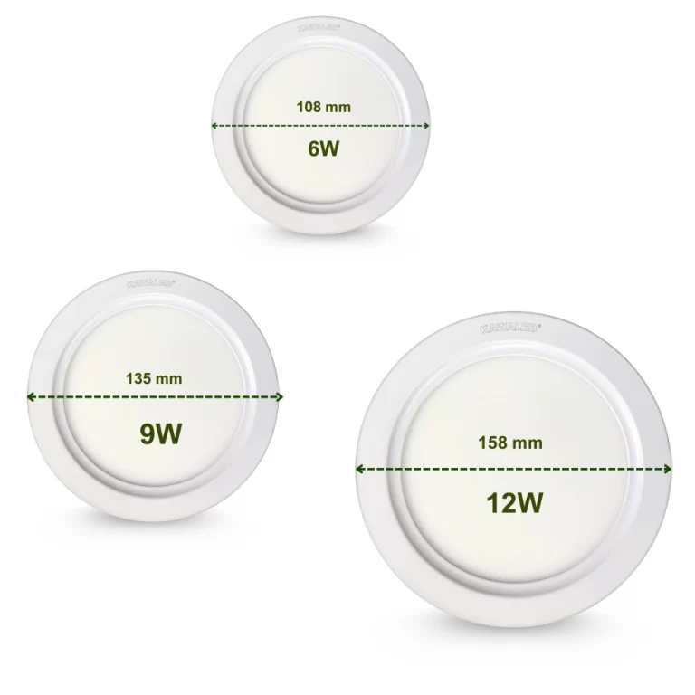 So sánh trước và sau khi lắp đèn LED âm trần DL-A-3M trong phòng khách