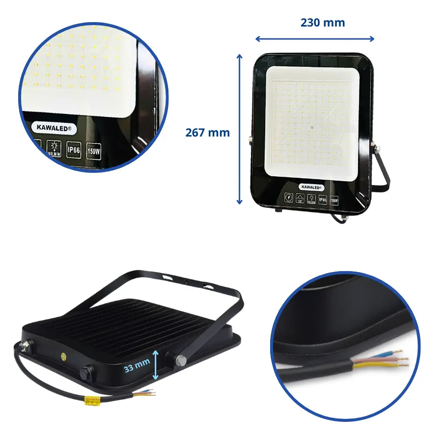 đèn pha led tổ ong 150w