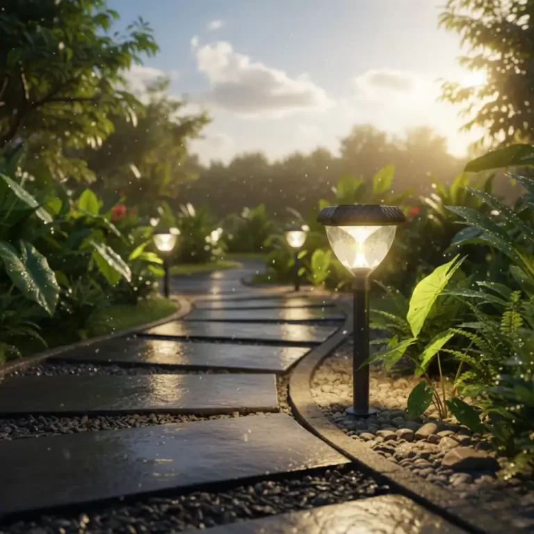 Đèn cắm cỏ năng lượng mặt trời chống nước IP65 chiếu sáng sân vườn