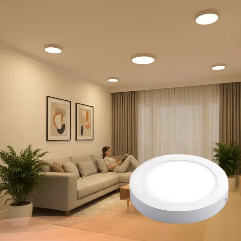 Đèn LED ốp trần NT170-12W Kawaled lắp phòng khách hiện đại