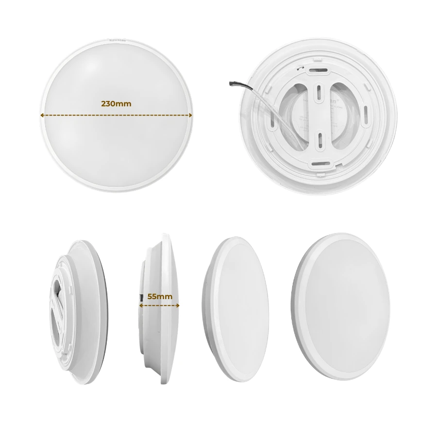 đèn led ốp trần 14W kích thước 230mm, đèn ốp trần led thiết kế mỏng