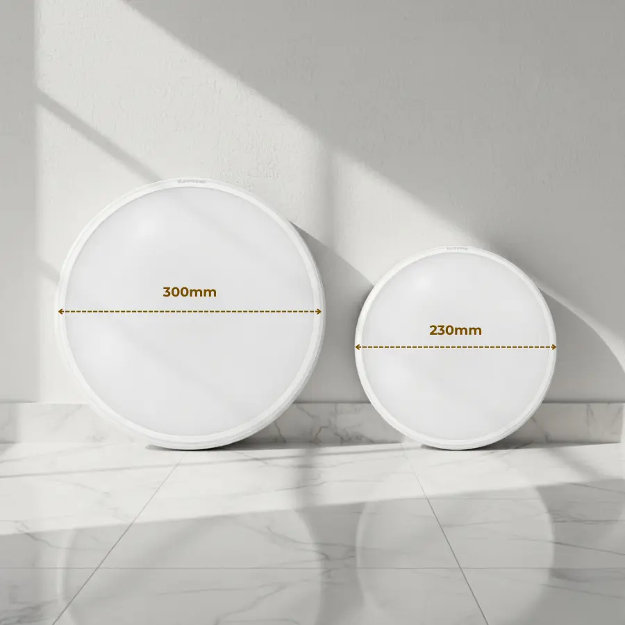 đèn ốp trần cảm ứng vi sóng 230mm, đèn ốp trần 300mm Kawaled