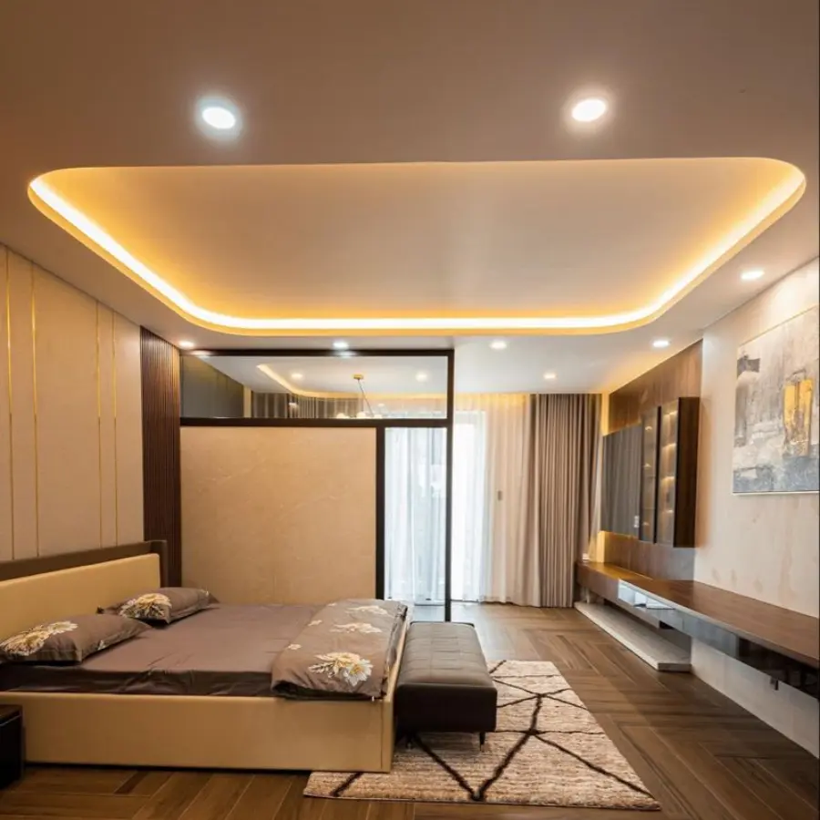 Đèn âm trần phòng ngủ ánh sáng dịu nhẹ