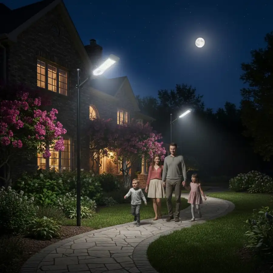 Đèn LED chiếu sáng sân vườn giúp đảm bảo an ninh cho gia đình ban đêm