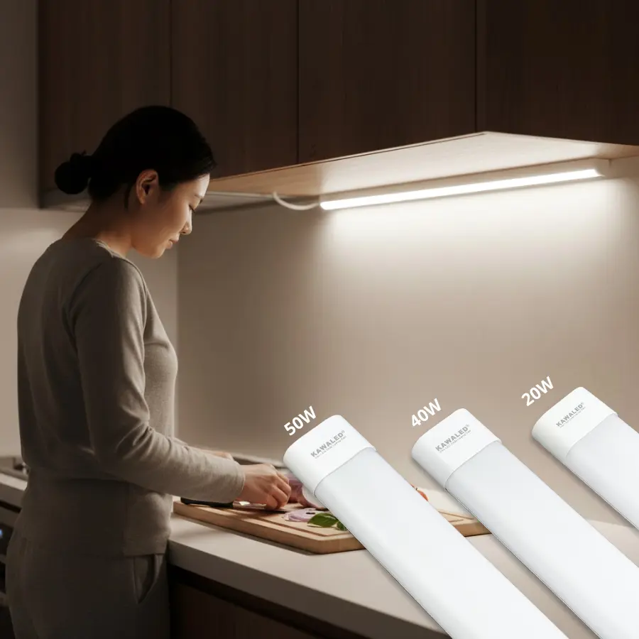 Đèn tuýp LED bán nguyệt chiếu sáng mặt bếp không bị đổ bóng