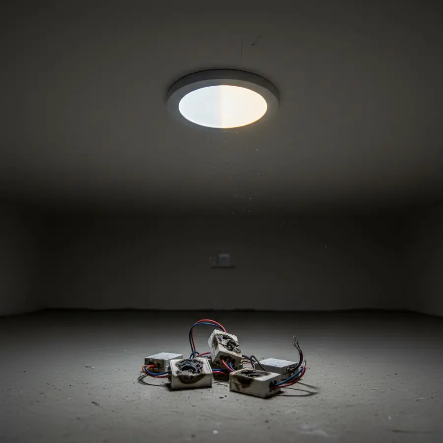 Driver đèn âm trần kém chất lượng nhanh hỏng