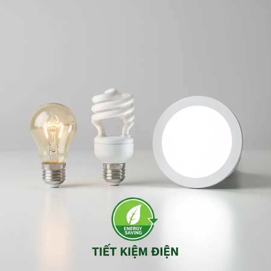So sánh đèn LED tiết kiệm điện với bóng đèn truyền thống