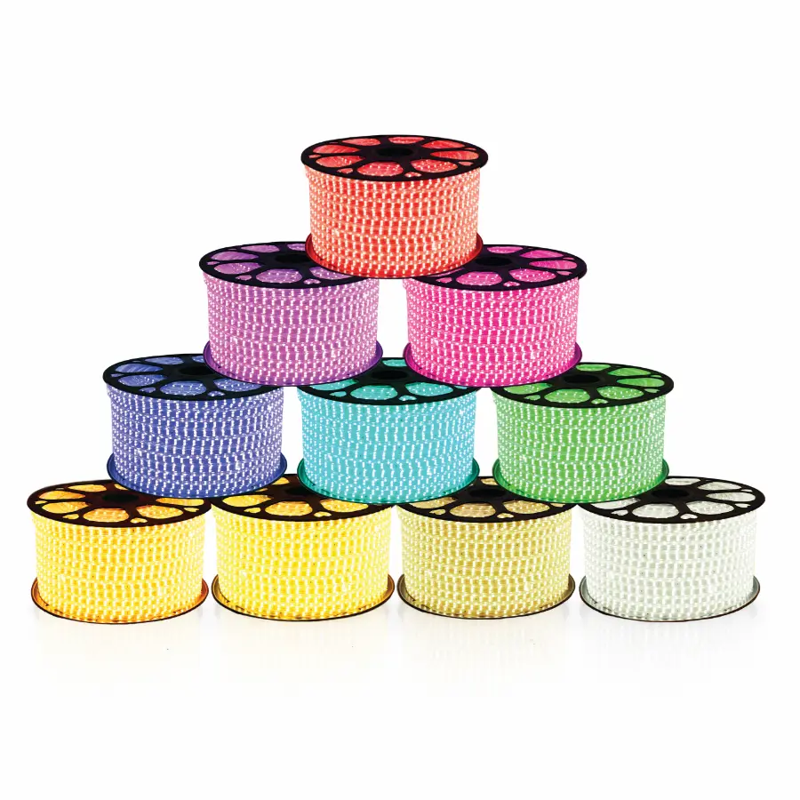 Đèn LED dây 2 hàng bóng FL-2H-2835 màu trang trí trong nhà và ngoài trời