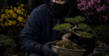 Trộm cây cảnh bonsai ban đêm tại nhà phố khi sân vườn thiếu ánh sáng