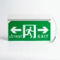 đèn exit thoát hiểm e506-2b2 2 mặt ánh sáng xanh lá