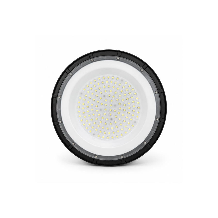 Mặt trước đèn LED Highbay HB1-100W với chip LED bố trí đều