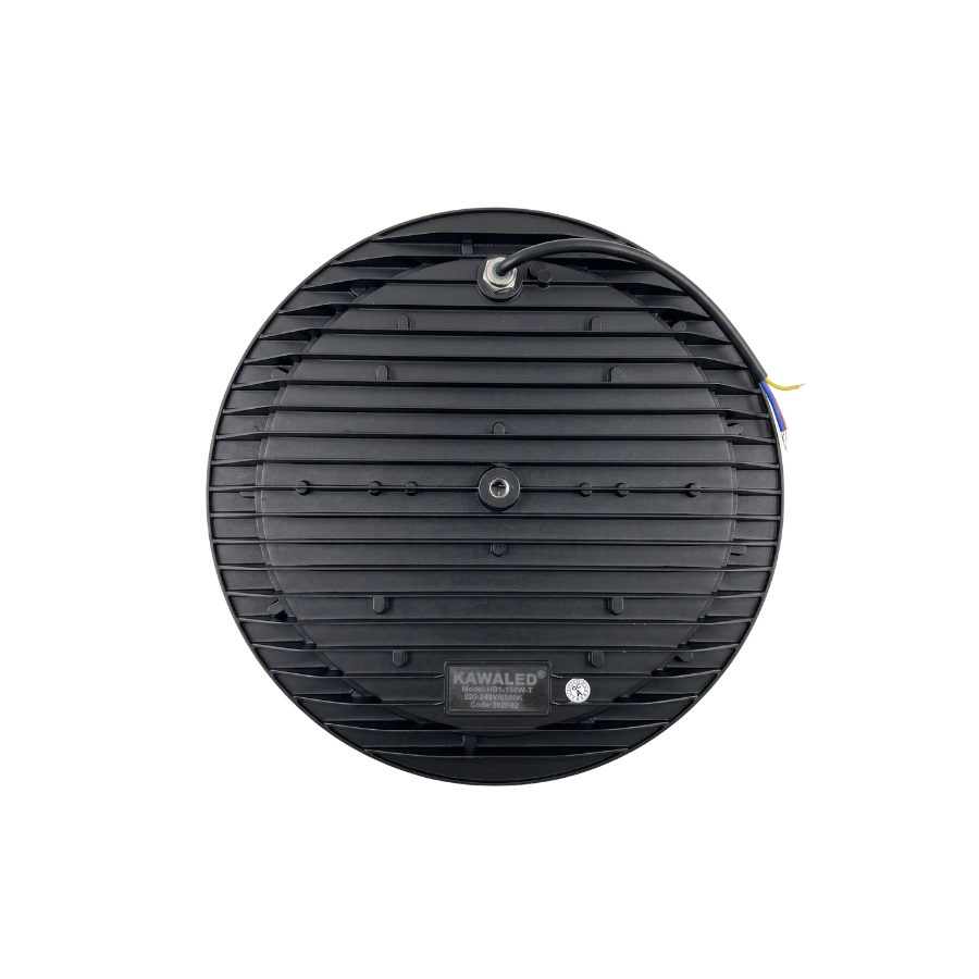 Mặt sau đèn LED Highbay HB1-150W với thiết kế tản nhiệt hợp kim