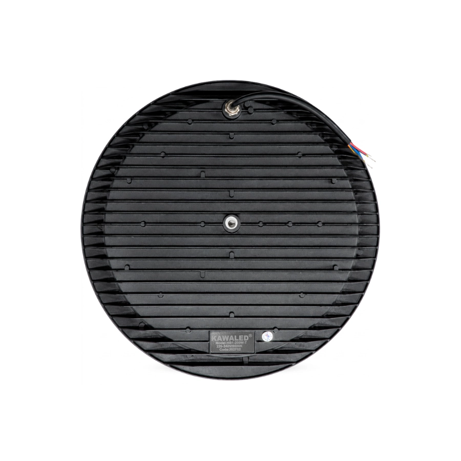 Mặt sau đèn LED Highbay HB1-200W với hệ thống tản nhiệt