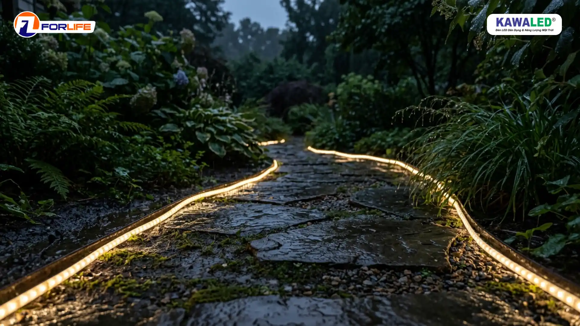 led dây ngoài trời lắp sát nền đất ẩm dễ hỏng