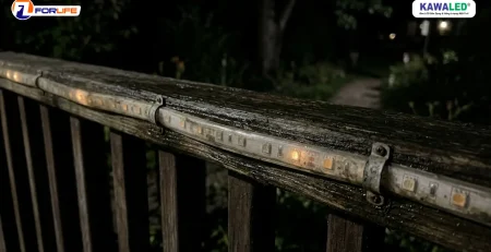đèn led dây ngoài trời bị chập chờn và ánh sáng yếu