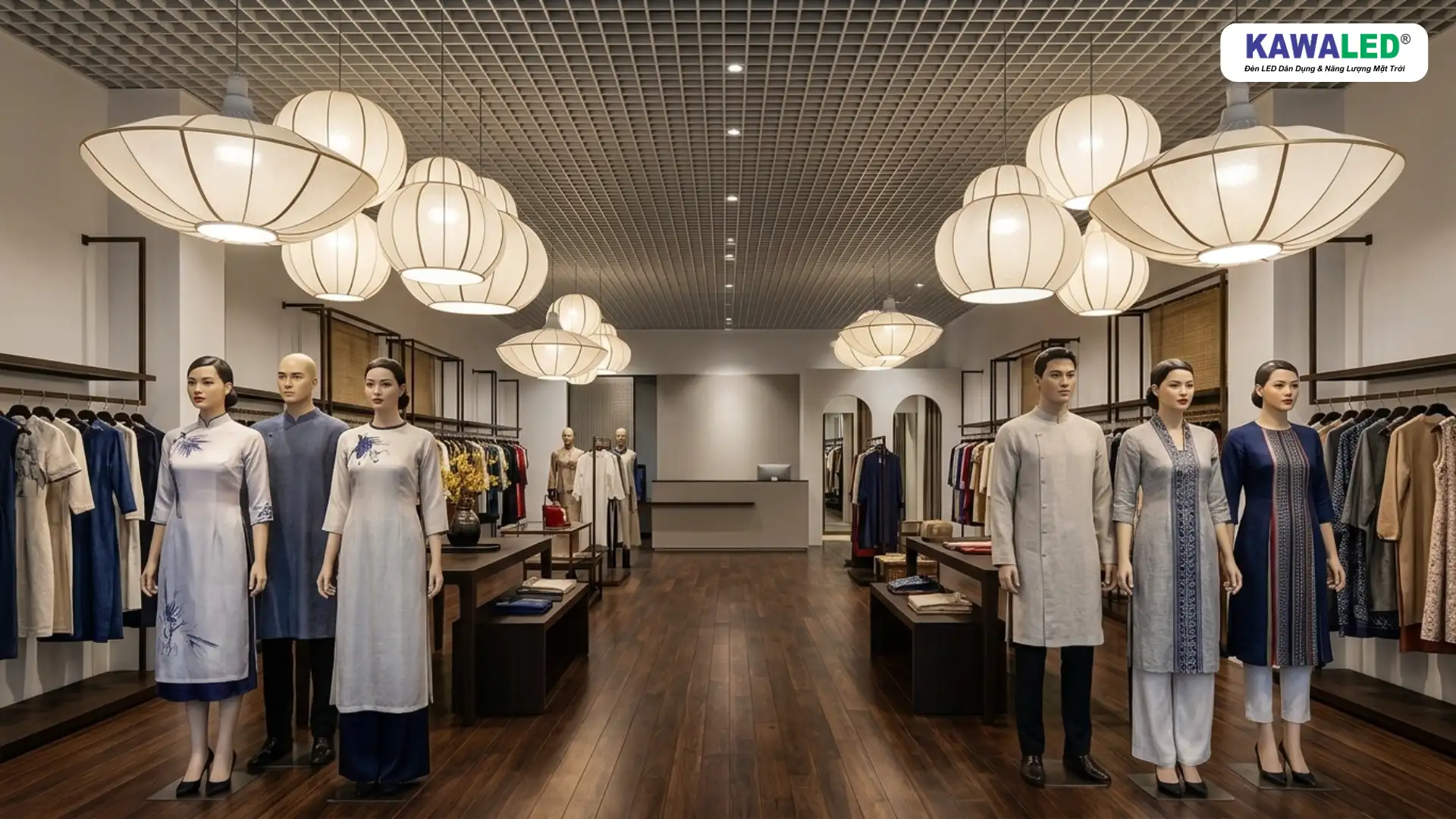 decor shop kết hợp ánh sáng giúp không gian ấm cúng và dễ chịu