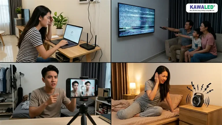 Dấu hiệu nhiễu điện từ EMI ảnh hưởng đến thiết bị điện tử