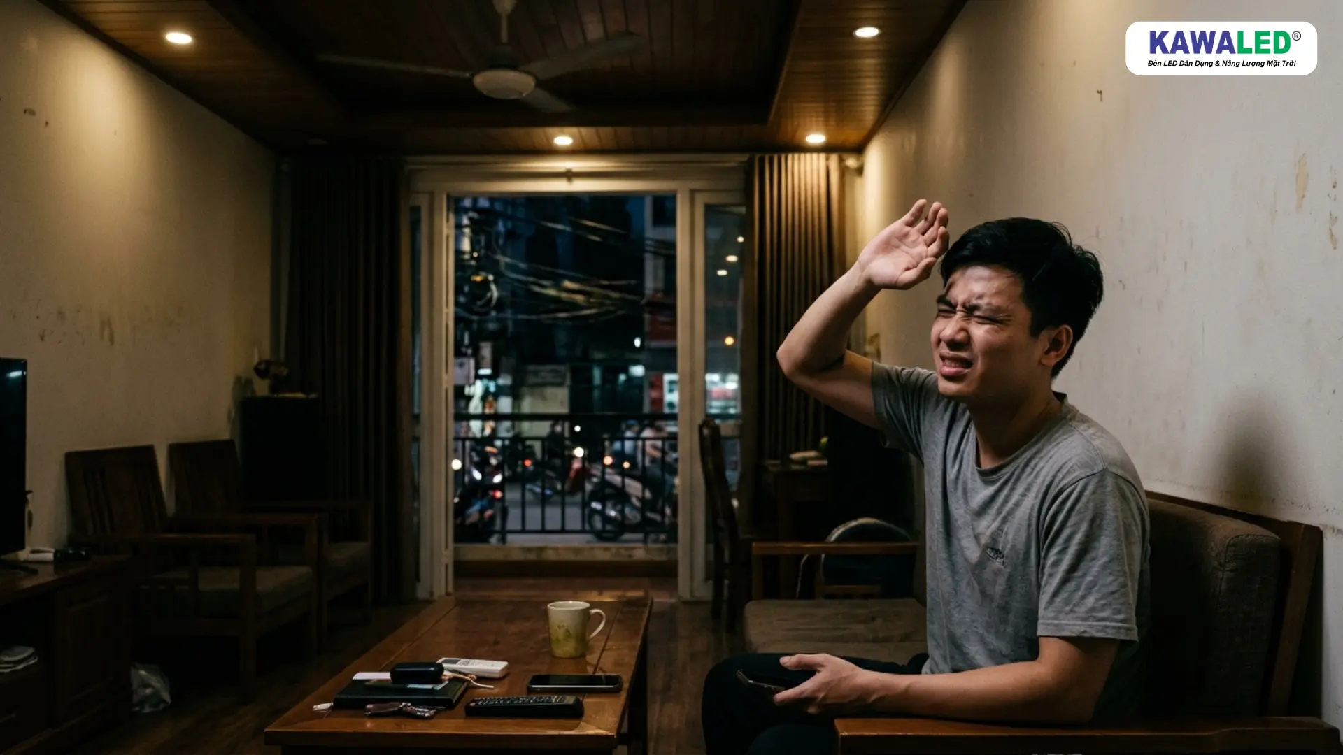 đèn led âm trần nhấp nháy gây khó chịu