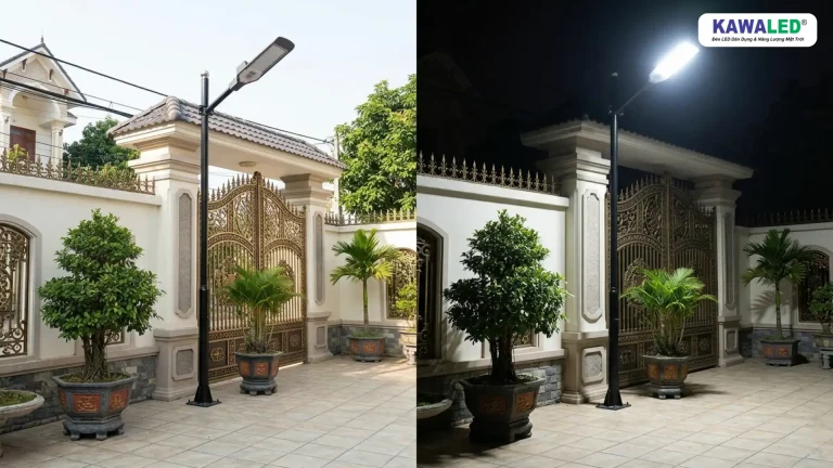 đèn cảm biến ánh sáng tự động bật ban đêm và tắt ban ngày