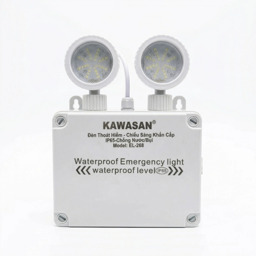 đèn chiếu sáng khẩn cấp EL-268 chính diện KAWALED