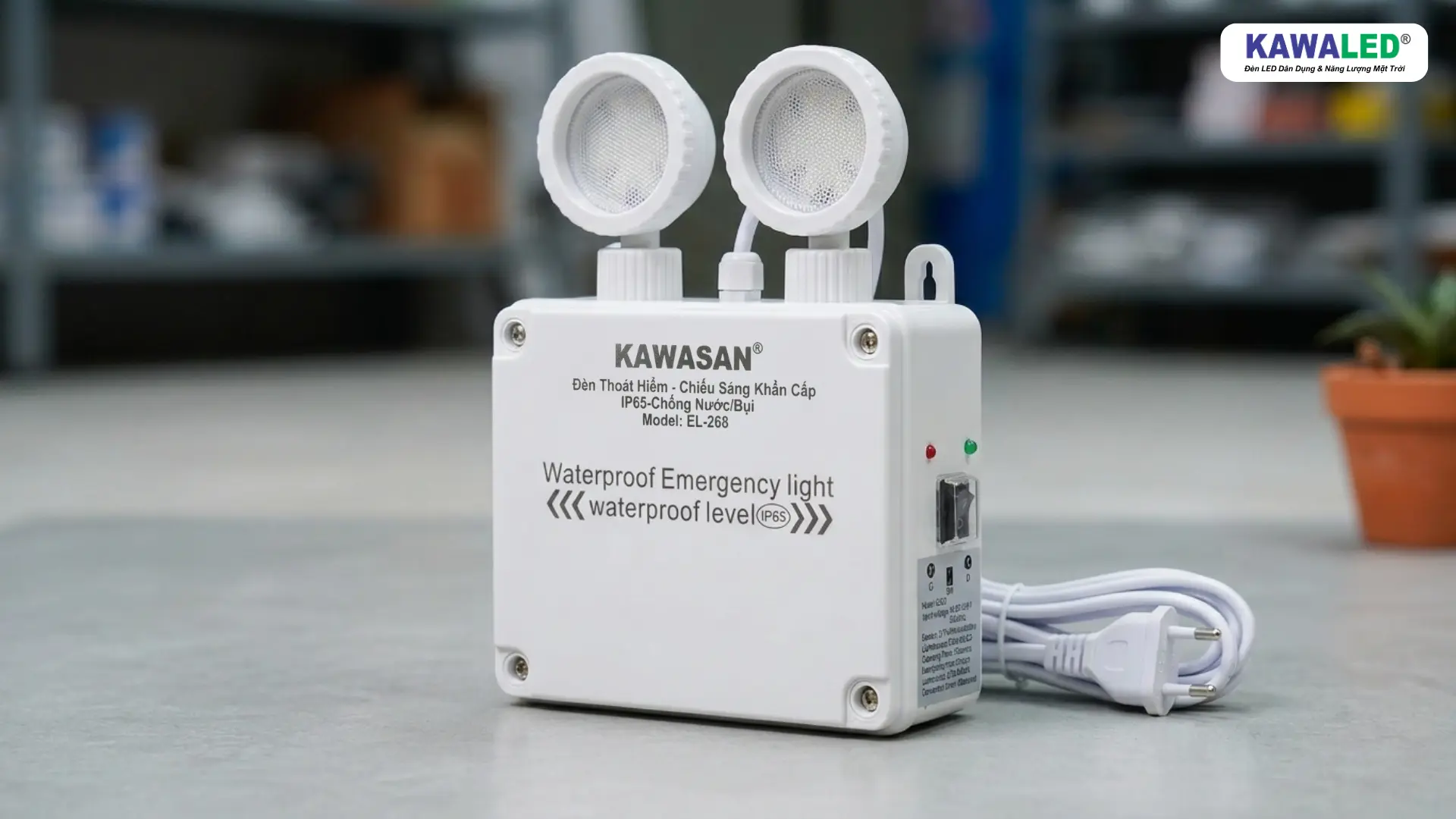 đèn chiếu sáng khẩn cấp EL-268 KAWALED chính hãng