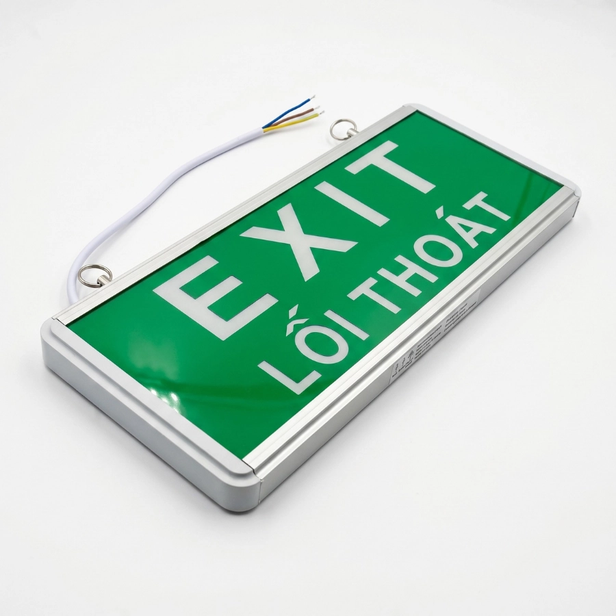 đèn exit e504 góc chụp từ trên