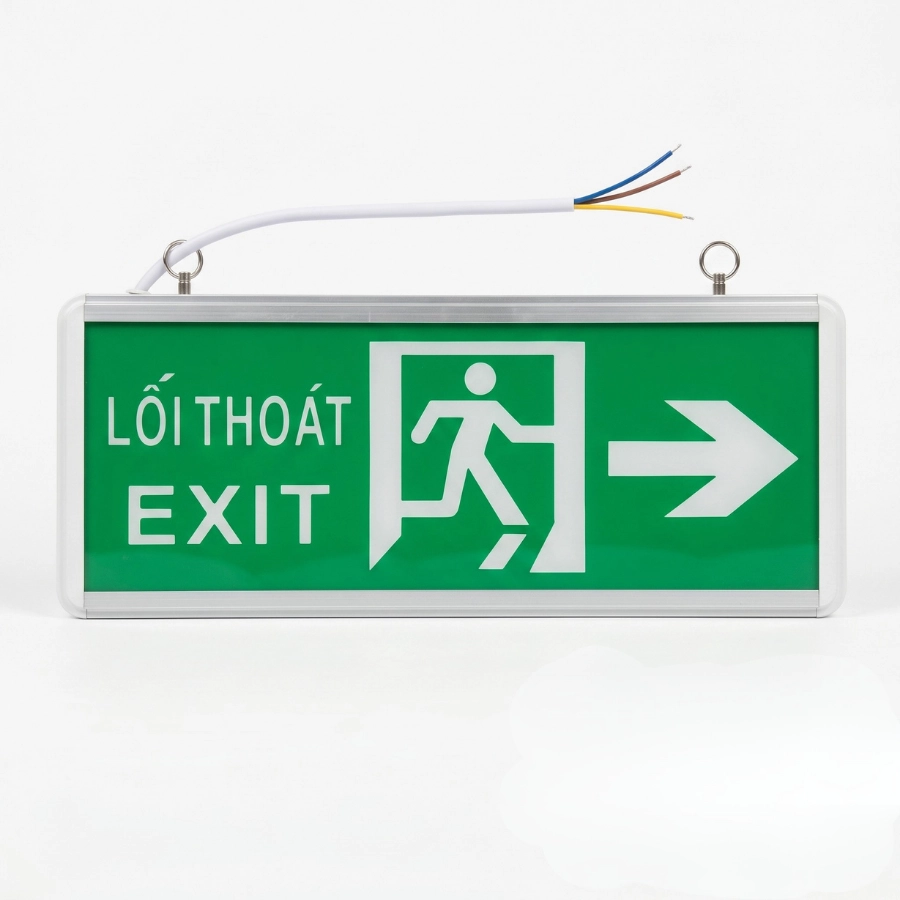 đèn exit rẽ phải e504