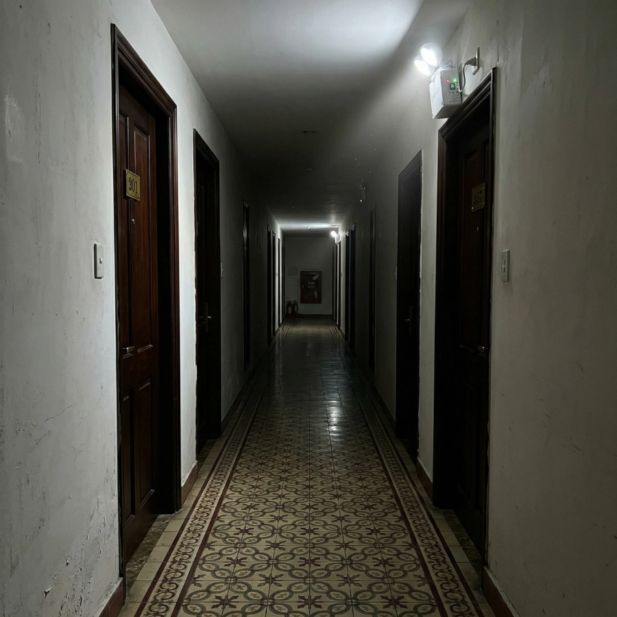 đèn khẩn cấp lắp hành lang tòa nhà