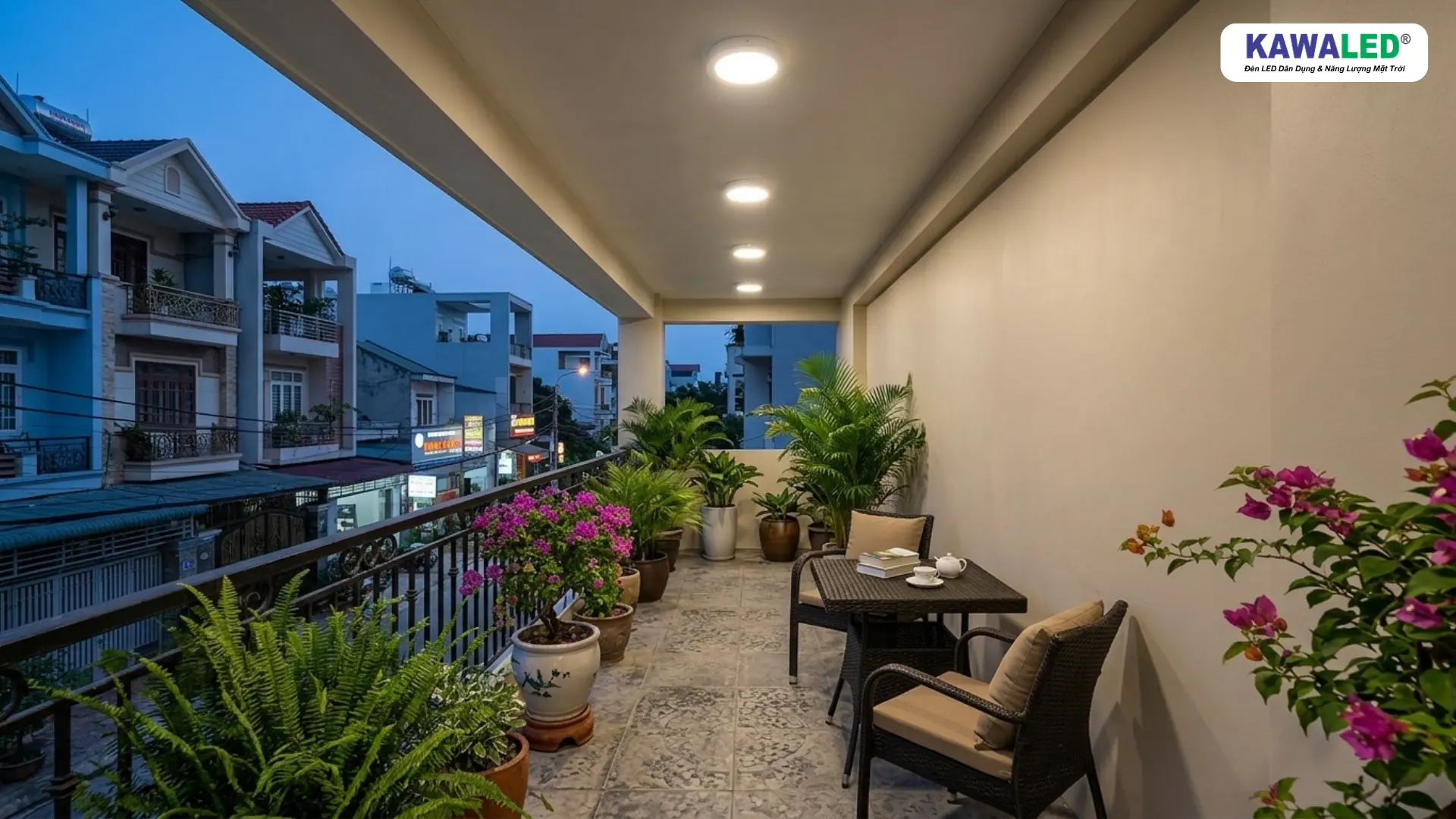 đèn ốp trần bê tông lắp nổi không cần khoét trần