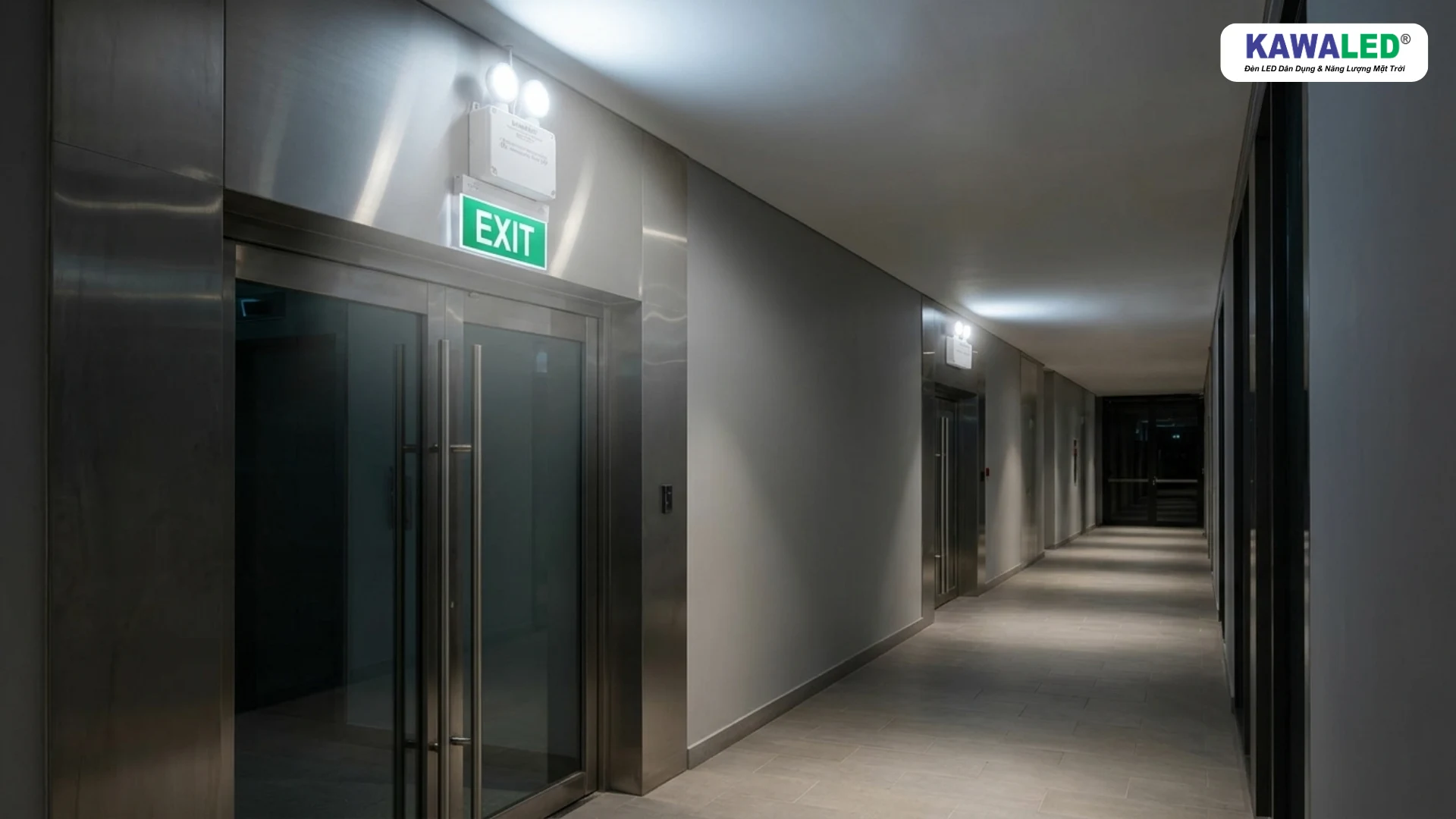 đèn sự cố hành lang khách sạn
