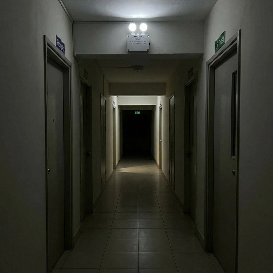 đèn sự cố lắp trong tòa nhà chung cư