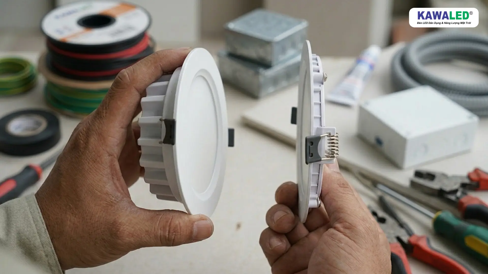 so sánh đèn led âm trần dày và đèn led âm trần siêu mỏng