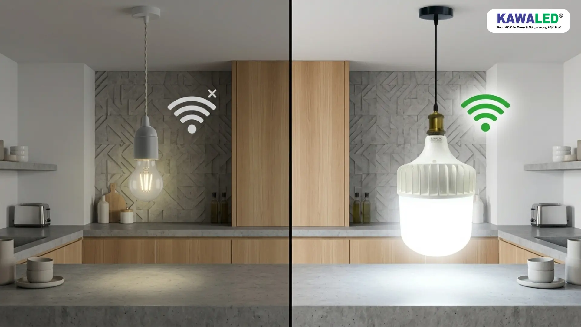 So sánh đèn led giá rẻ và đèn led chống nhiễu điện từ