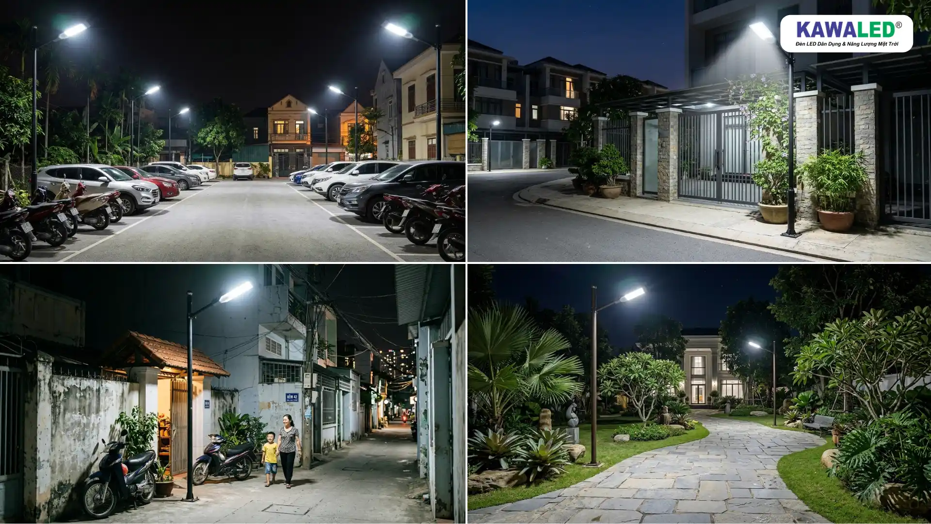 ứng dụng đèn cảm biến ngoài trời tại nhà trọ nhà xưởng và đường phố