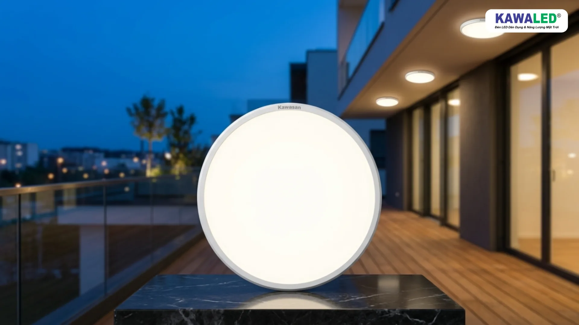 đèn led cảm ứng Kawaled cho hành lang và ban công