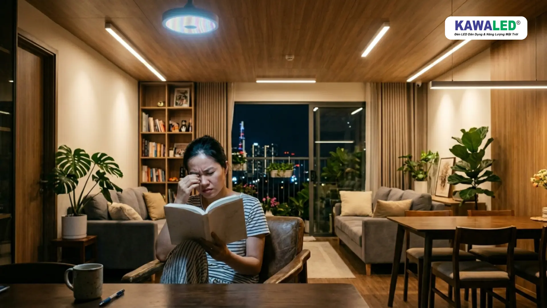 Ánh sáng nhấp nháy từ đèn LED phổ thông gây khó chịu khi đọc sách