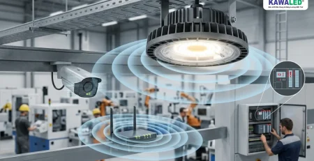 Đèn led highbay công nghiệp phát sóng nhiễu ảnh hưởng camera và WiFi trong nhà xưởng