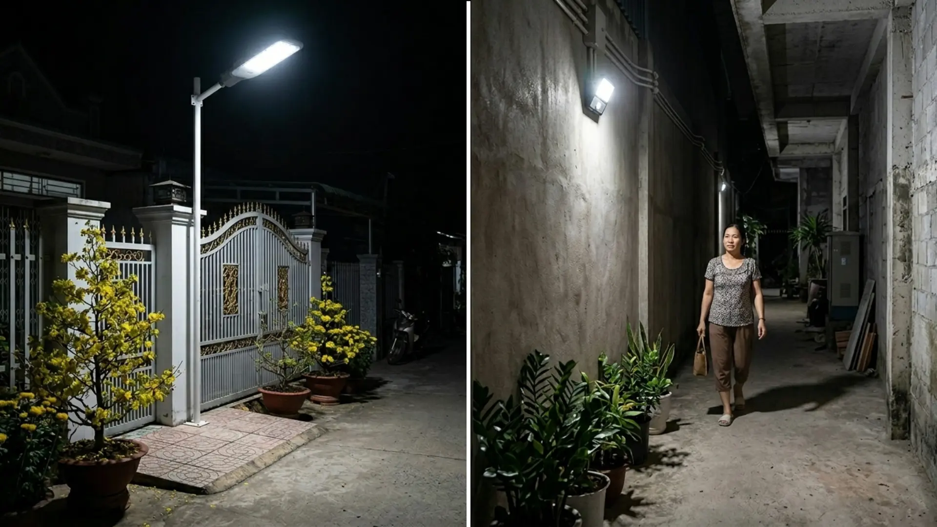 so sánh đèn cảm biến ánh sáng và đèn cảm biến chuyển động