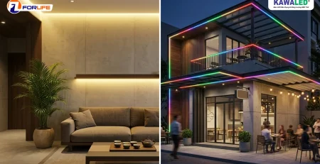 So sánh đèn led dây thường và đèn led dây chạy đuổi cho nhà ở và quán cafe