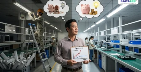 Chi phí bảo trì và thay thế tăng cao khi sử dụng đèn chiếu sáng nhà xưởng chất lượng thấp