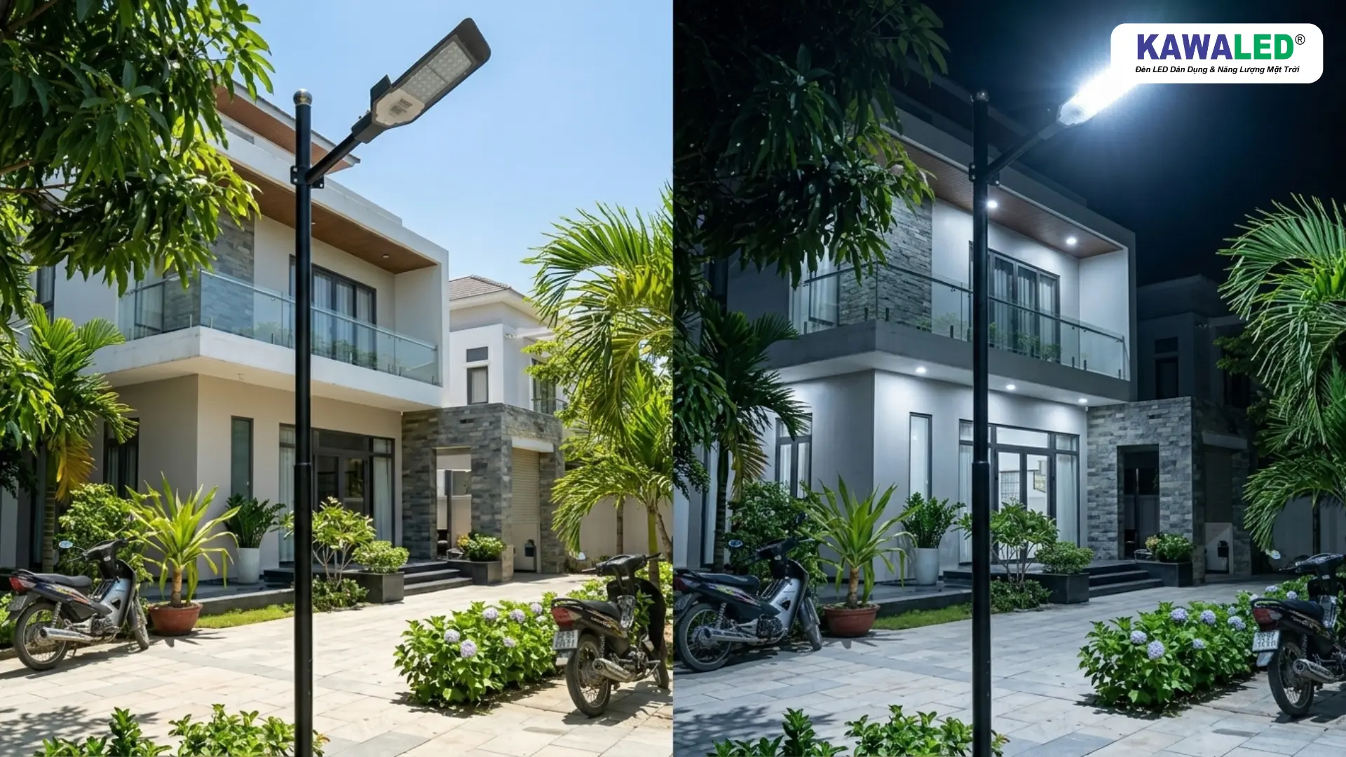 Đèn cảm ứng ánh sáng SST2-50W tự động bật tắt theo môi trường