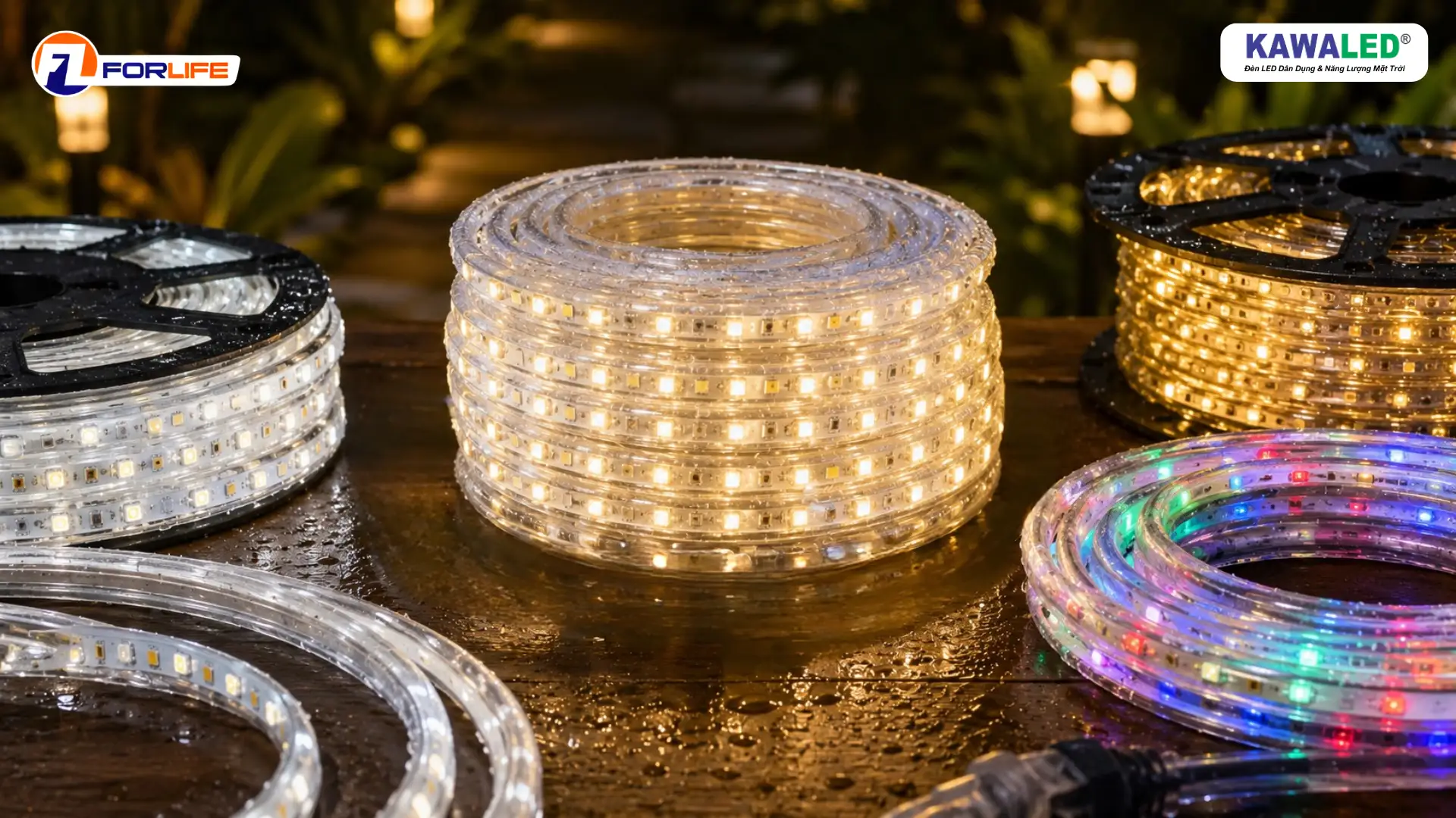 Đèn led dây chống nước IP65 chất lượng cao cho sân vườn ngoài trời