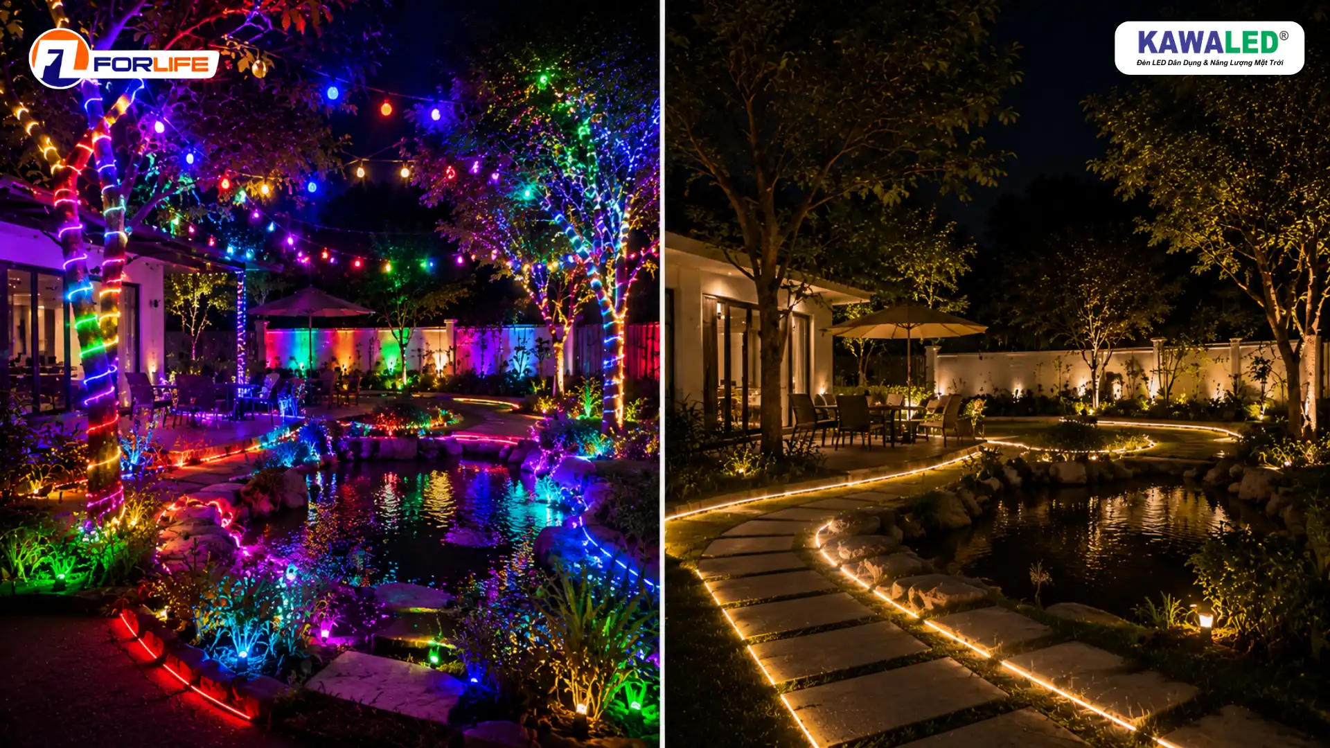 So sánh giữa việc lạm dụng màu RGB và sử dụng ánh sáng hợp lý