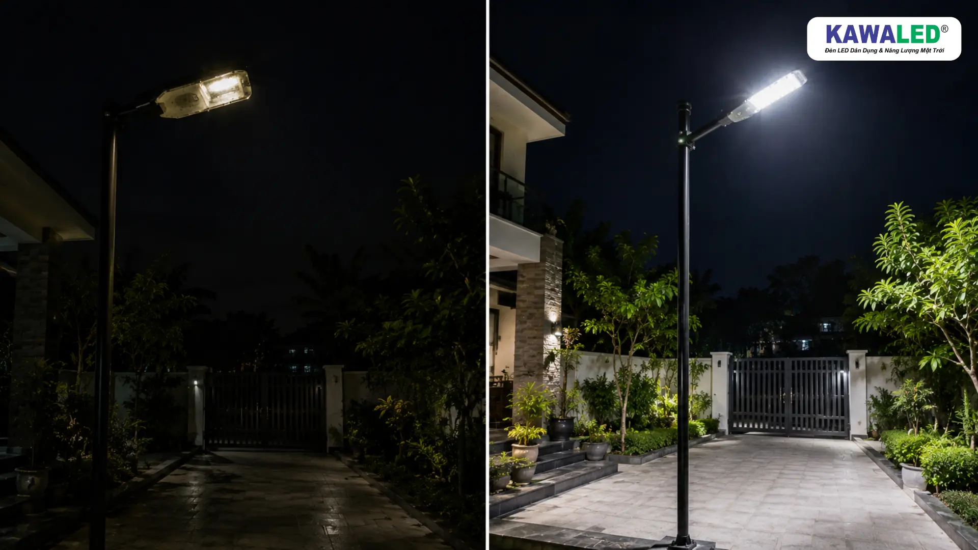 So sánh đèn ngoài trời giá rẻ và đèn đường led SST2-50W