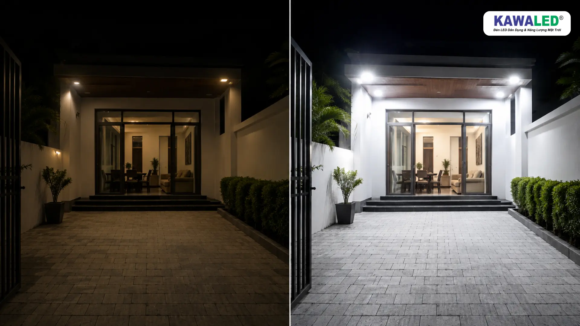 So sánh đèn truyền thống và đèn pha led ngoài trời tiết kiệm điện