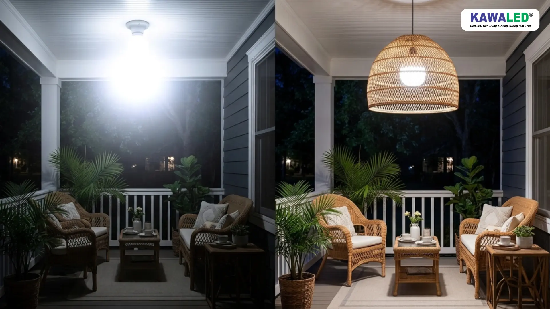 So sánh cách chọn đèn LED quá sáng và bố trí ánh sáng phù hợp