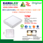 Đèn LED panel nổi trần vuông 12W KAWALED giật cấp, ánh sáng trắng hoặc vàng